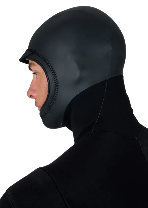 New Vissla New Seas 5-4 Hooded U-Zip Wetsuit Black