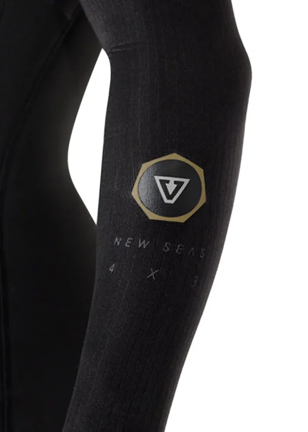 Store Vissla New Seas 4-3 Hooded U-Zip Wetsuit Black