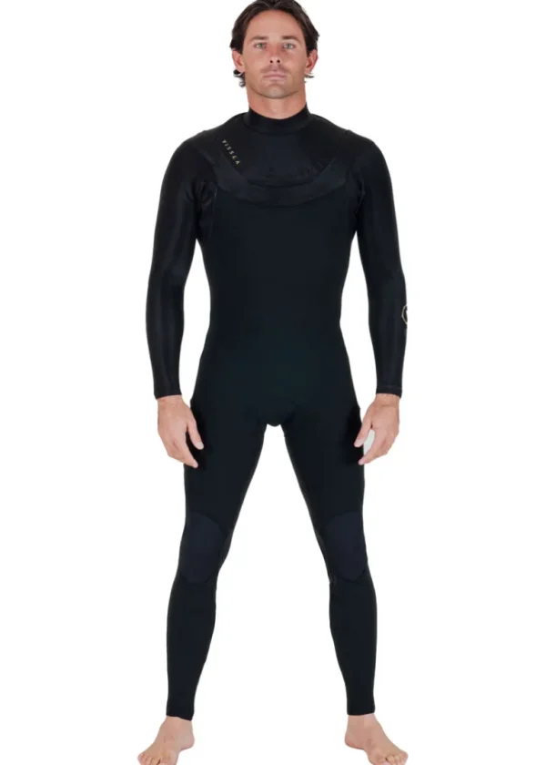 Cheap Vissla New Seas 4-3 U - Zip Wetsuit Black 2