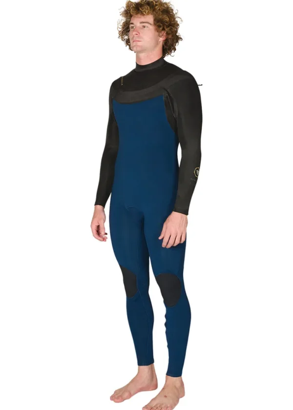 Outlet Vissla New Seas 4-3 U-Zip Wetsuit Midnight