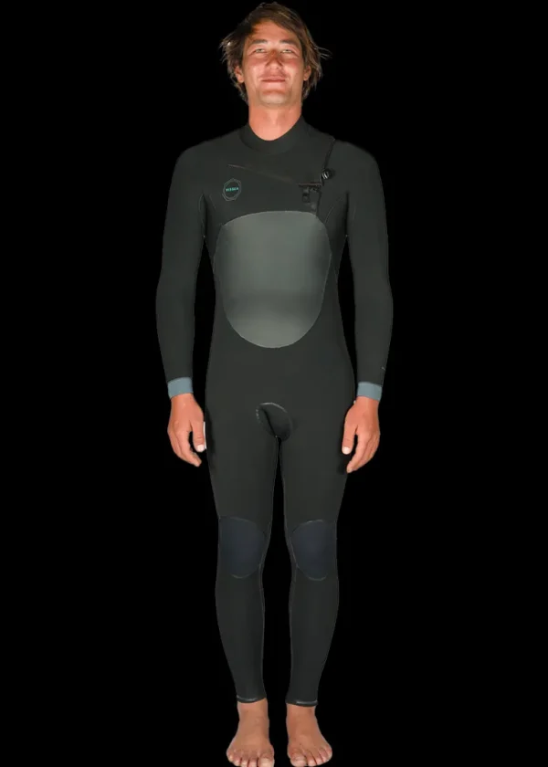 Shop Vissla North Seas 3-2 Full Chest Zip Wetsuit Black