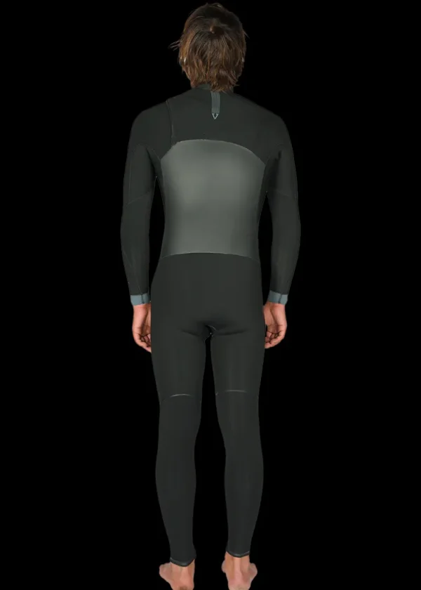 Shop Vissla North Seas 3-2 Full Chest Zip Wetsuit Black