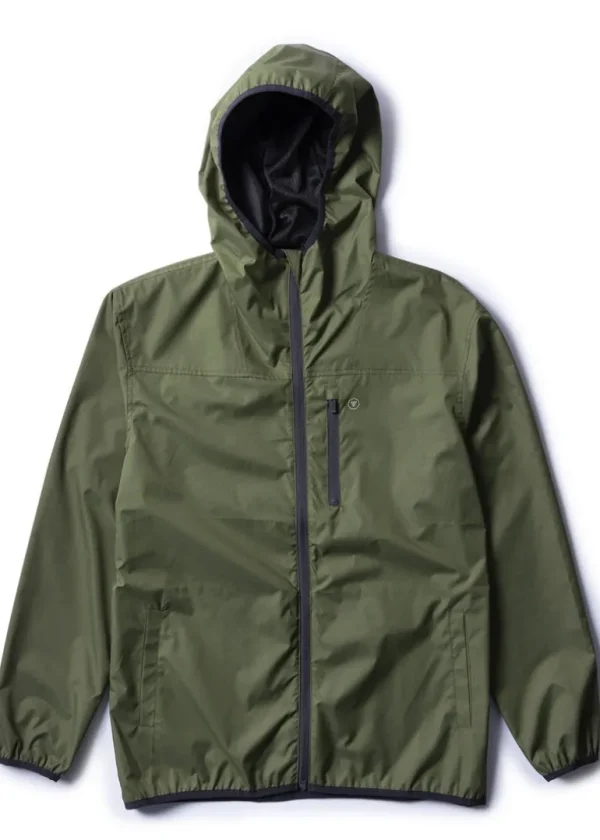 Flash Sale Vissla Offshore Eco Windbreaker Dark Olive