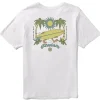 Clearance Vissla Out There Kids Tee White