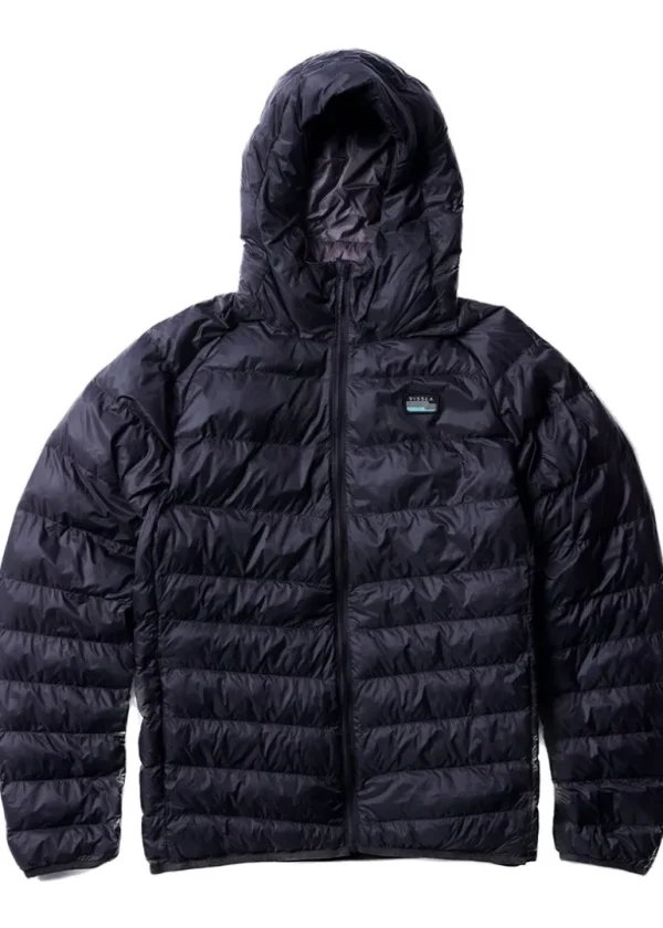 Sale Vissla Pacific Packable Eco Boys Puff Jacket Black