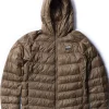 New Vissla Pacific Packable Eco Puff Jacket Brown