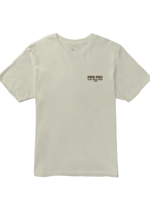 Outlet Vissla Pipe Pro Ehukai Short Sleeve Tee SND - Sand