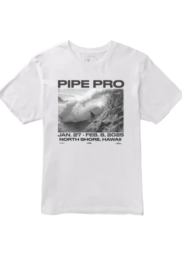 Flash Sale Vissla Pipe Pro JJF Photo Short Sleeve Tee White