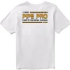 New Vissla Pipe Pro Stacked Short Sleeve Tee White