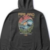 Cheap Vissla Pipe Pro Womens 2025 Hooded Fleece Charcoal