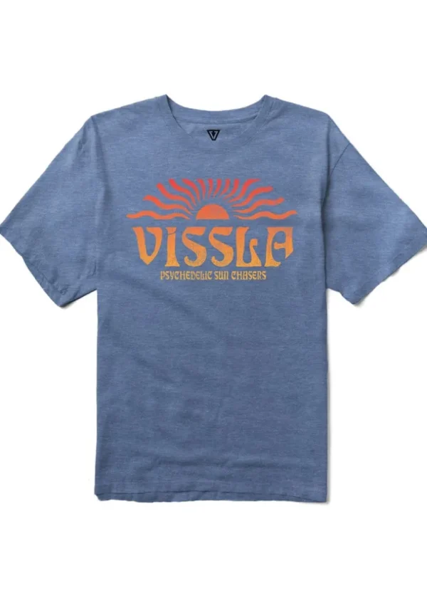 Store Vissla Psycho Sun Kids Tee RYH - Royal Heather