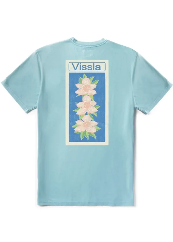 Outlet Vissla Pupukea Pay Phone Cosmic Wash Short Sleeve Tee VINTAGE BLUE