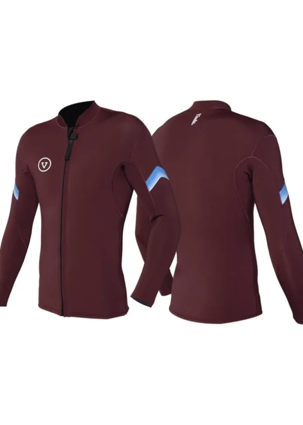 Cheap Vissla Raditude 2MM Front Zip Wetsuit Jacket Wine