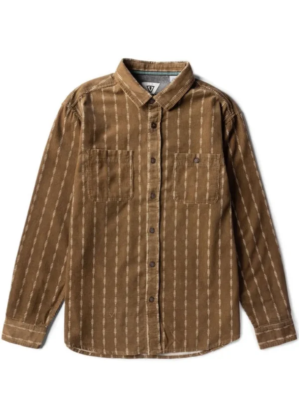 Online Vissla Rails Cord Long Sleeve Shirt Kangaroo