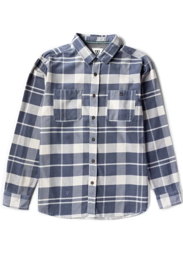 New Vissla Rails Cord Long Sleeve Shirt Slate