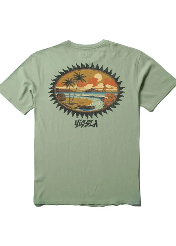 Best Vissla Riviera Short Sleeve Pocket Tee Sage