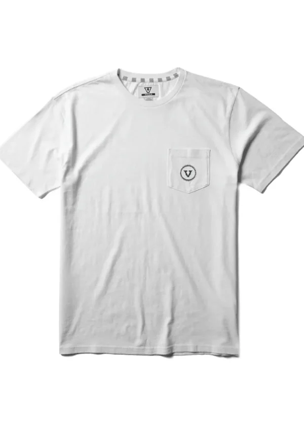 Cheap Vissla Riviera Short Sleeve Pocket Tee White