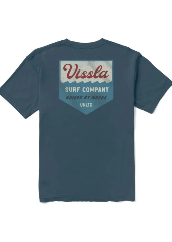 Sale Vissla Sea Shields Boys Tee Navy Heather