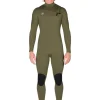 Cheap Vissla 7 Seas 3-2 Full Chest Zip Wetsuit Army