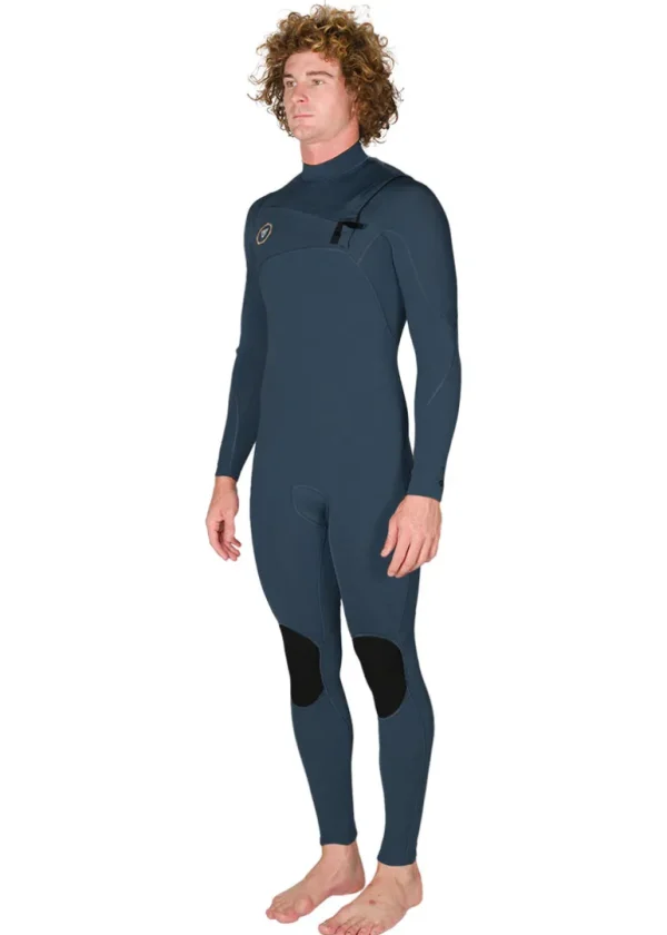 Shop Vissla 7 Seas 3-2 Full Chest Zip Wetsuit Dark Slate