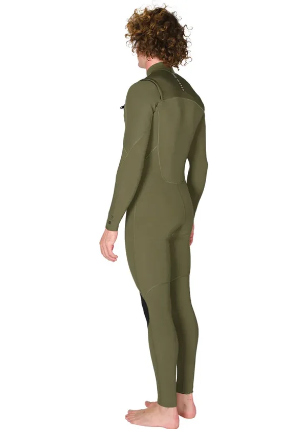 Cheap Vissla 7 Seas 3-2 Full Chest Zip Wetsuit Army