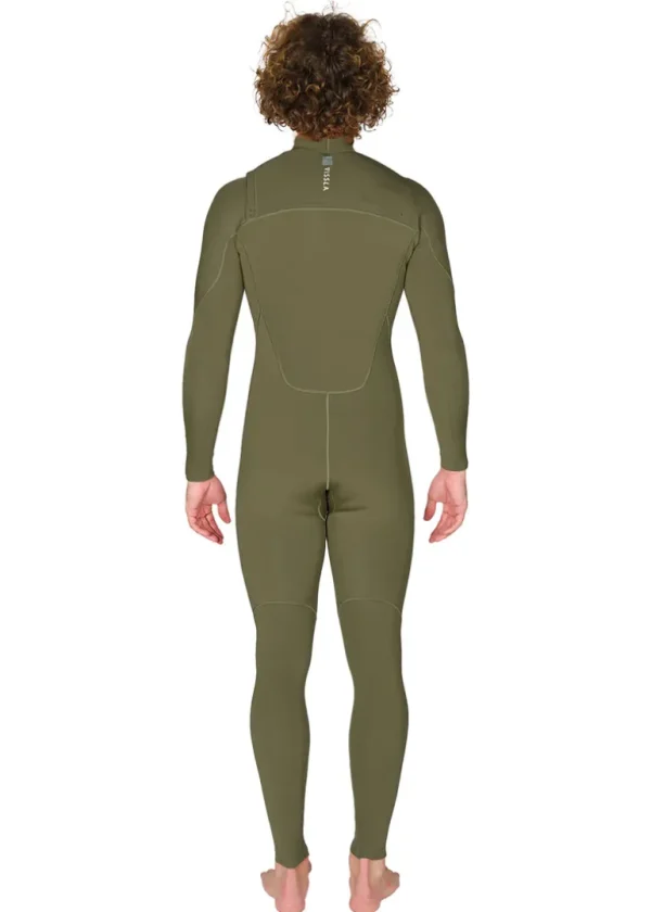 Cheap Vissla 7 Seas 3-2 Full Chest Zip Wetsuit Army
