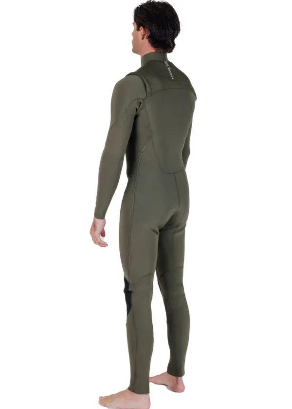 Fashion Vissla 7 Seas 4-3 Full Chest Zip Wetsuit Army