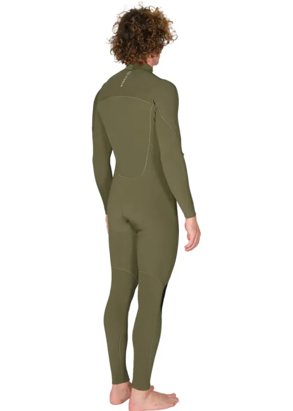 Cheap Vissla 7 Seas 3-2 Full Chest Zip Wetsuit Army