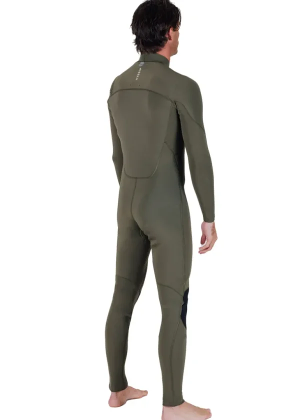 Fashion Vissla 7 Seas 4-3 Full Chest Zip Wetsuit Army