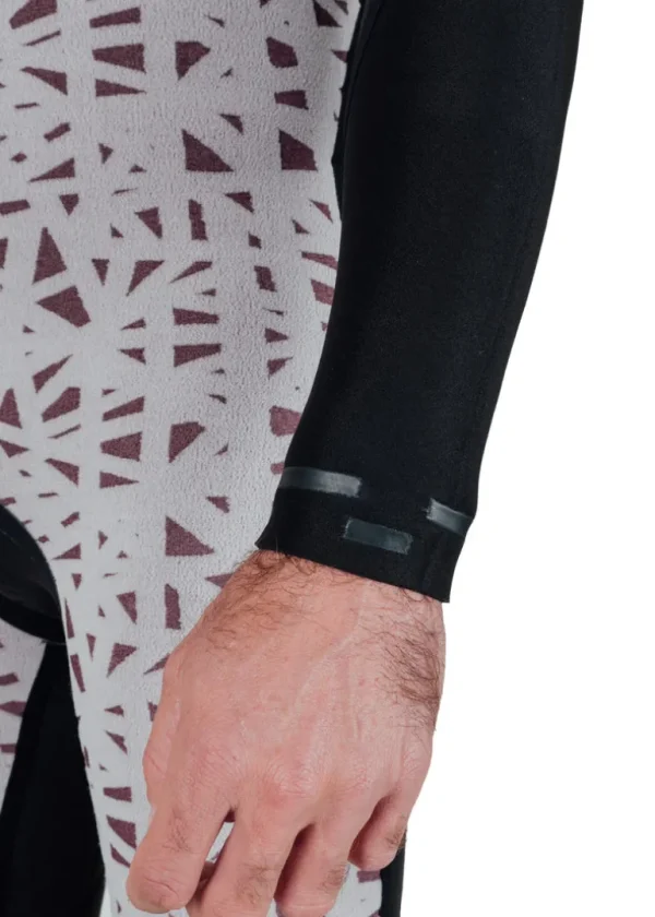 Hot Vissla 7 Seas 4-3 Full Chest Zip Wetsuit - with Jade Logos Black