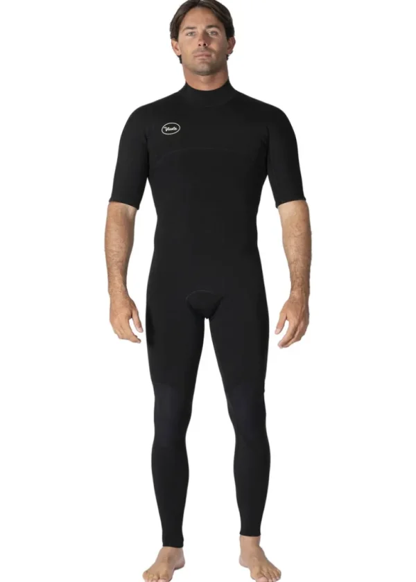 Discount Vissla 7 Seas 2-2 Short Sleeve Full Back Zip Wetsuit Black