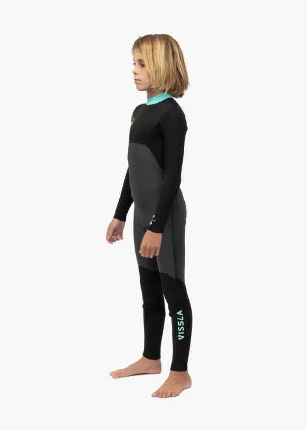 Fashion Vissla 7 Seas Boys 3-2 Full Back Zip Wetsuit Phantom