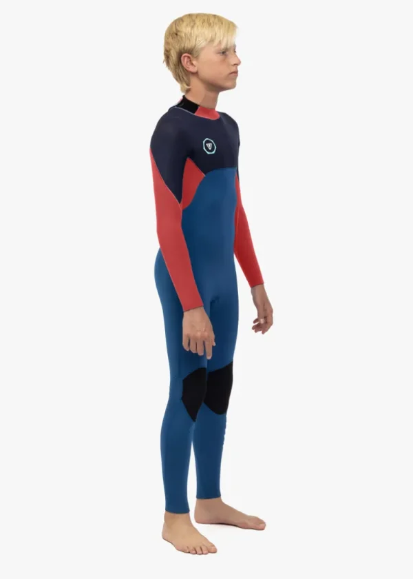 Outlet Vissla 7 Seas Boys 3-2 Full Back Zip Wetsuit Light Slate