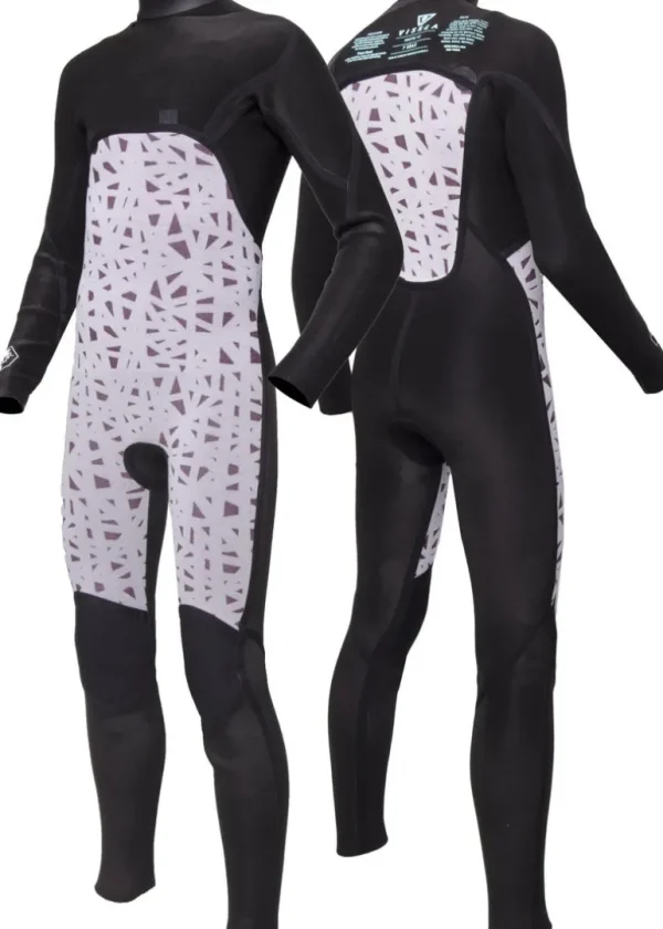 Outlet Vissla 7 Seas Boys 3-2 Full Back Zip Wetsuit Light Slate