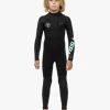 Flash Sale Vissla 7 Seas Boys 4-3 Full Chest Zip Wetsuit Black