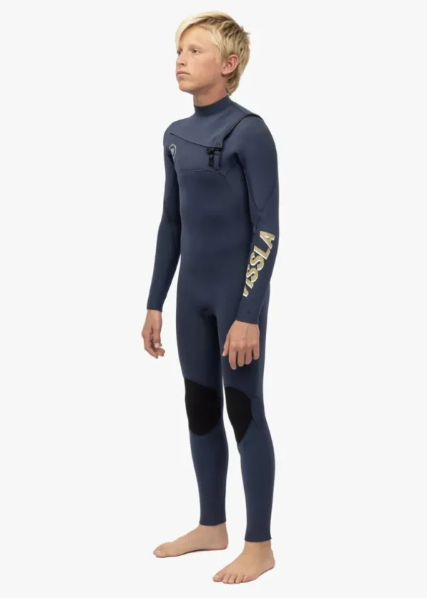 Discount Vissla 7 Seas Boys 4-3 Full Chest Zip Wetsuit Dark Slate