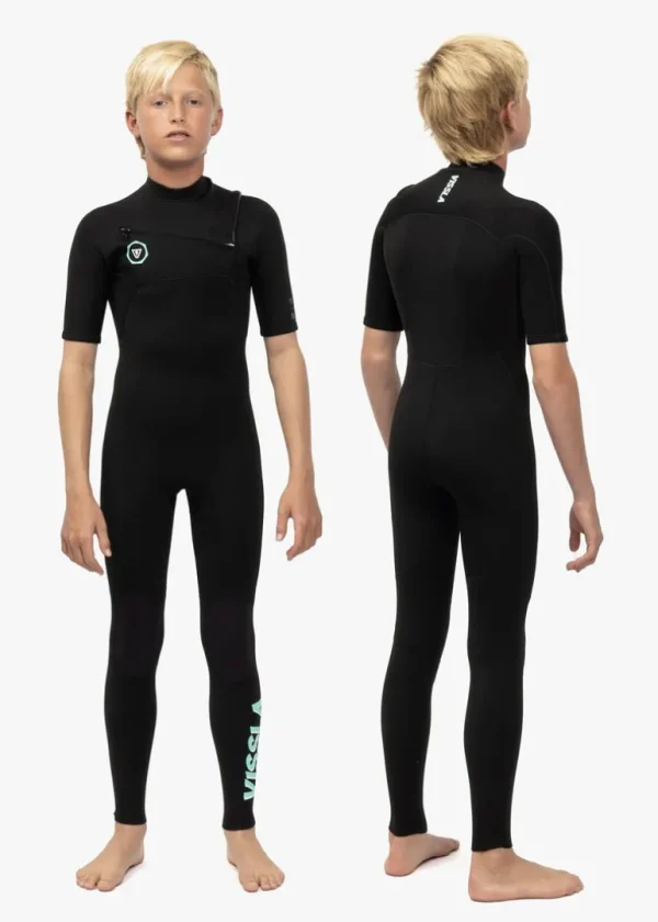 Cheap Vissla 7 Seas Boys 2-2 Ss Full Wetsuit Black
