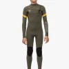 Cheap Vissla 7 Seas Boys Raditude 3-2 Full Chest Zip Wetsuit Army