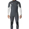 New Vissla 7 Seas Comp 3-2 Full Chest Zip Wetsuit Coal