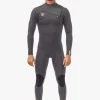 Store Vissla 7 Seas Comp 3-2 Full Chest Zip Wetsuit Graphite