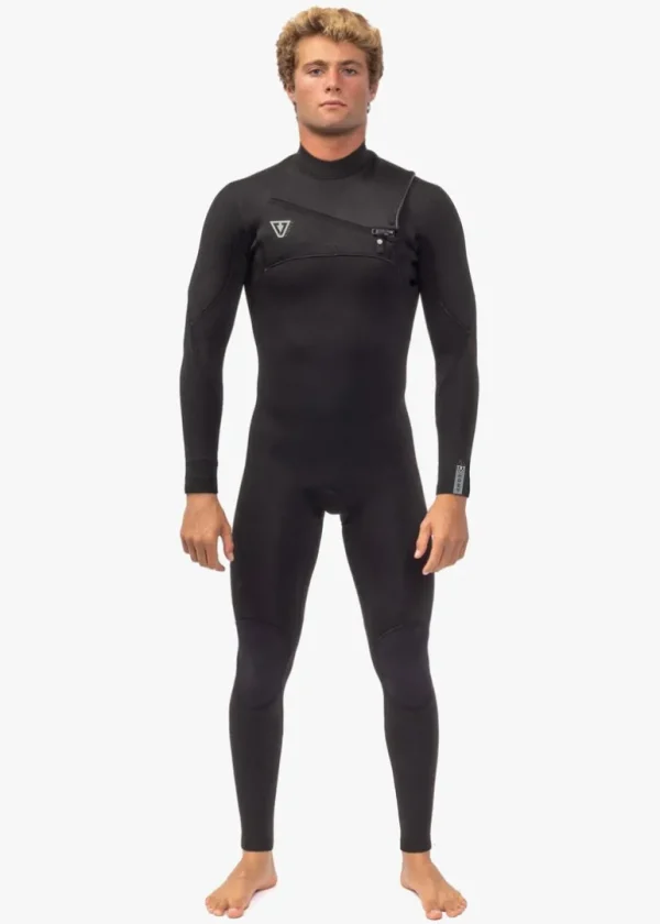 Flash Sale Vissla 7 Seas Comp 2-2 Full Chest Zip Wetsuit Black 2