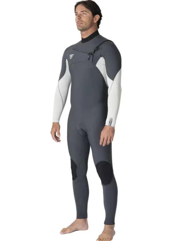 New Vissla 7 Seas Comp 3-2 Full Chest Zip Wetsuit Coal