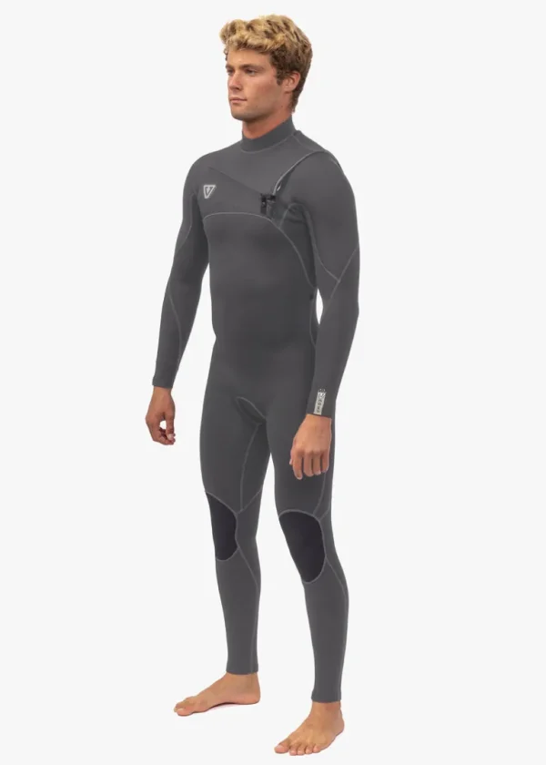 Store Vissla 7 Seas Comp 3-2 Full Chest Zip Wetsuit Graphite