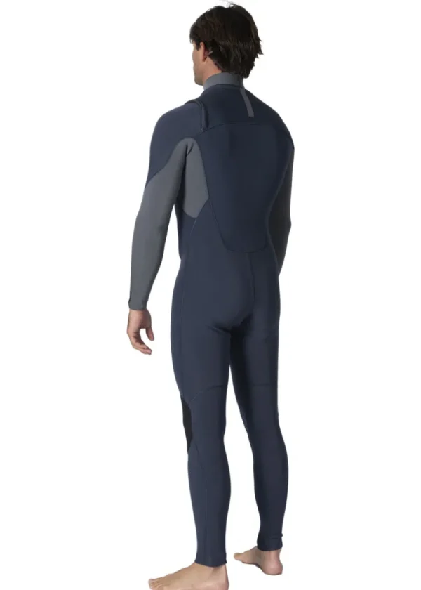 Shop Vissla 7 Seas Comp 3-2 Full Chest Zip Wetsuit Slate