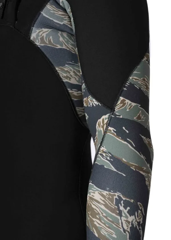 Cheap Vissla 7 Seas Comp 4-3 Full Chest Zip Wetsuit Camo