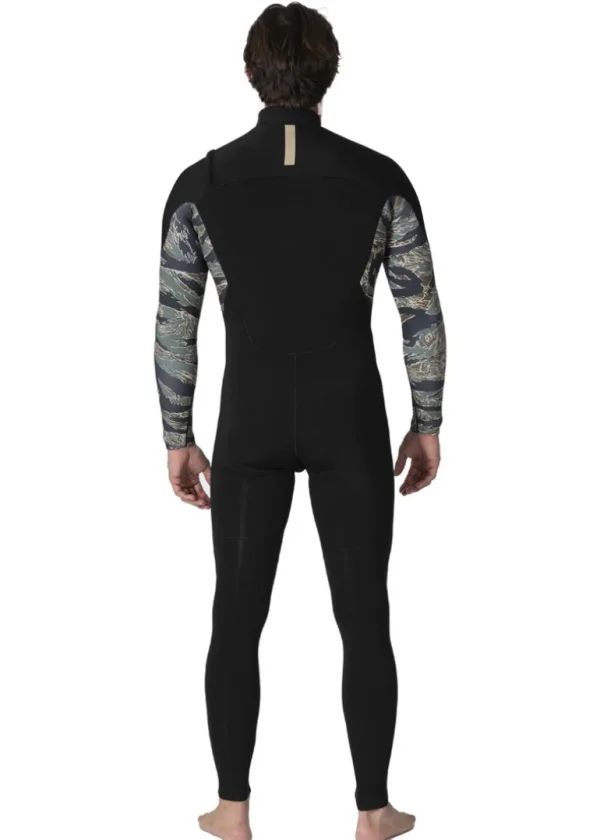 Cheap Vissla 7 Seas Comp 4-3 Full Chest Zip Wetsuit Camo