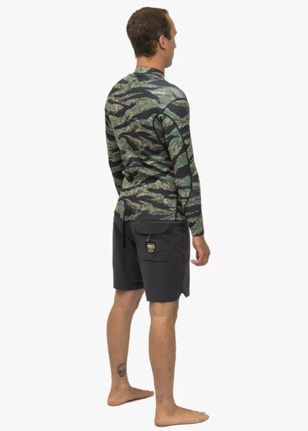 Hot Vissla 7 Seas 1mm Long Sleeve Wetsuit Jacket Camo