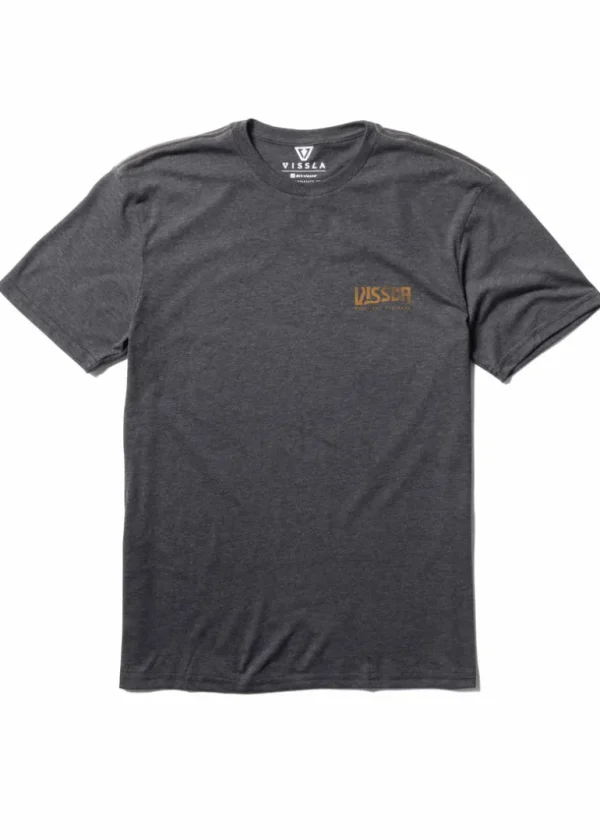 Cheap Vissla Segara Comp Lite Eco Performance Tee Black Heather