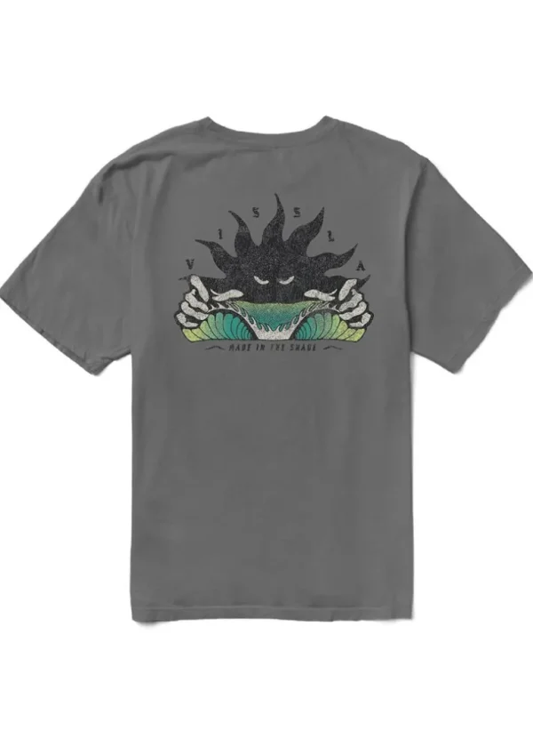 Cheap Vissla Shady Boys Tee Charcoal