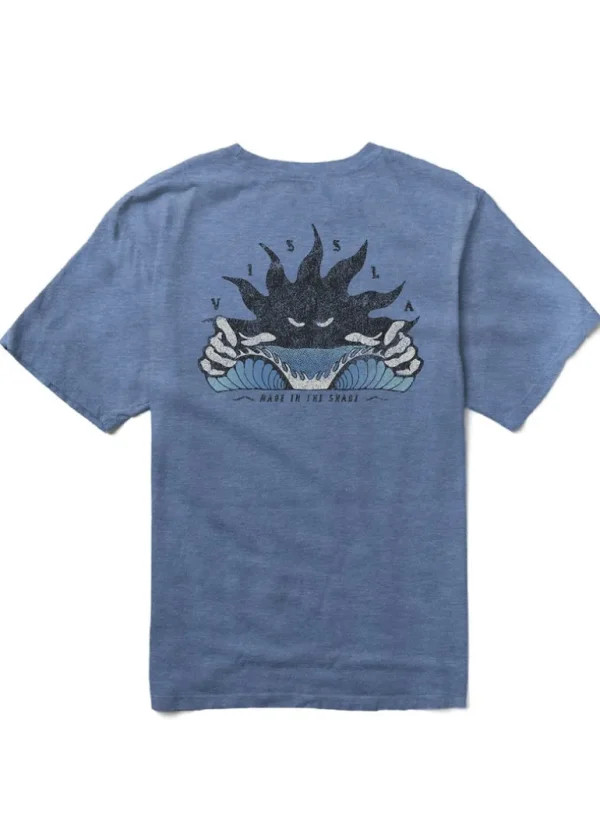 Cheap Vissla Shady Boys Tee RYH - Royal Heather